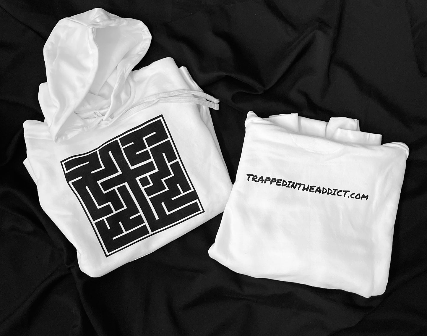 LOGO Hoodie - White/Black Background