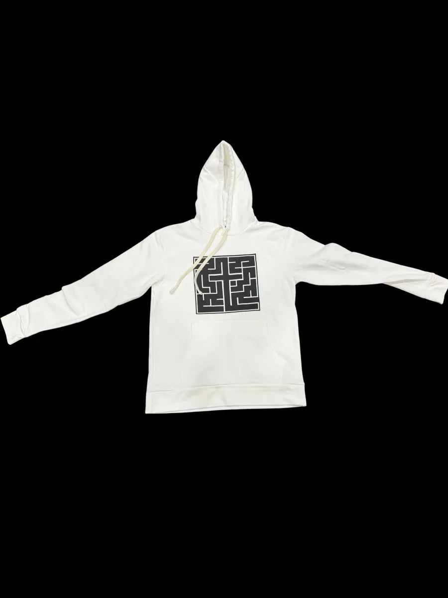 LOGO Hoodie - White/Black Background